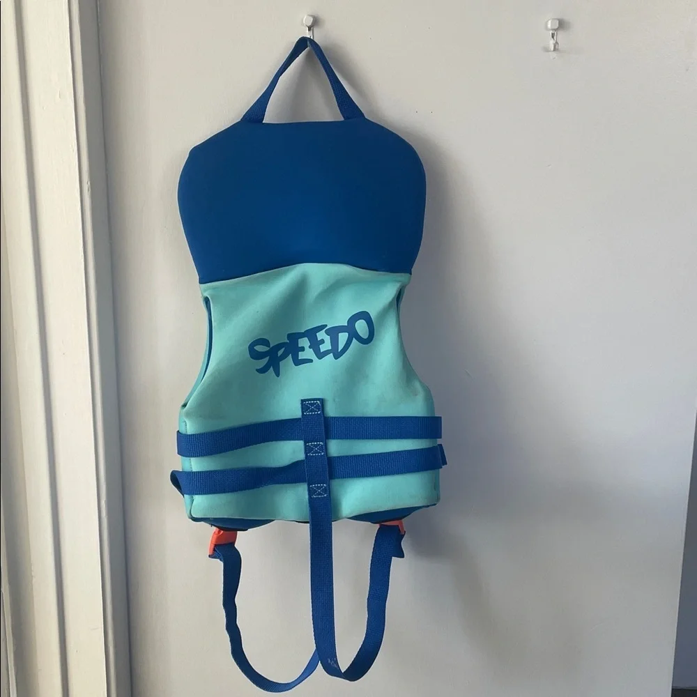 Speedo Kids Swim Vest - Blue and Teal
